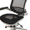 Flash Furniture Black Mid-Back Mesh Office Chair with Flip-Up Arms BL-8801X-BK-GR-GG - alternate 2